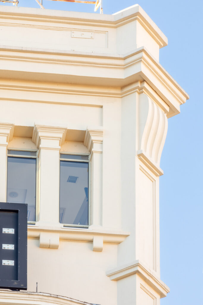 Detalle del ático. Fotografía de detalle del ático.